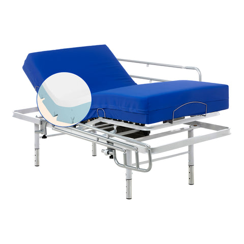 Pack Lit articulé réglable en hauteur avec Matelas Viscoélastique Professional V6 | Télécommande sans fil  (105x200 cm, Barrière de lit)