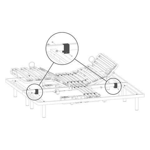 Union pour lits simples – idéal pour assembler deux sommiers