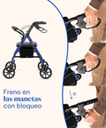 Andador Lambda Max con frenos en manetas y sistema de bloqueo para mayor seguridad