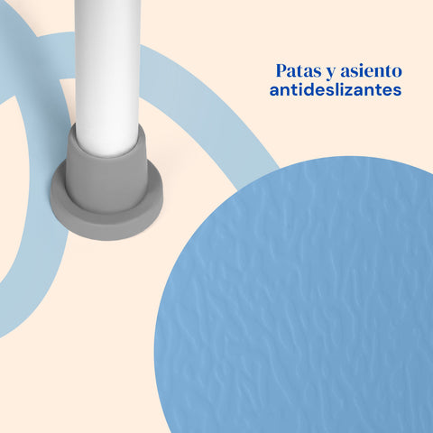 Taburete de ducha circular Aqua Mini