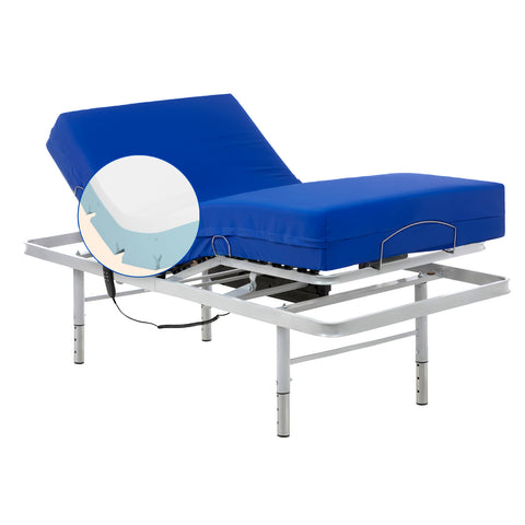 Pack Lit articulé réglable en hauteur avec Matelas Viscoélastique Professionnel V6