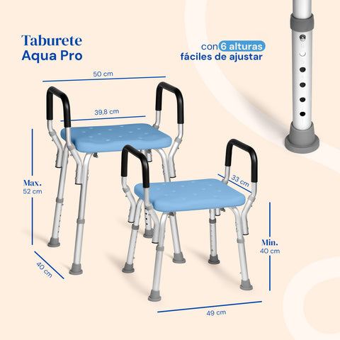 Taburete de ducha Aqua Pro