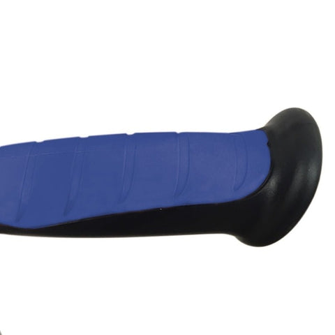 Canne en aluminium avec poignée anatomique en caoutchouc couleur bleue