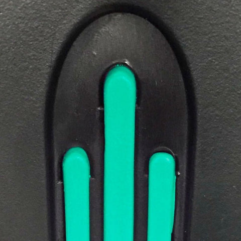 Pack de 2 béquilles en aluminium avec poignée anatomique en caoutchouc couleur verte